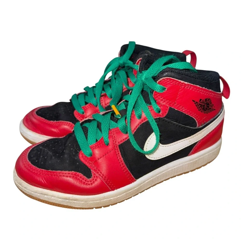 Nike Air Jordan‎ 1 Retro Holiday Christmas Kids 2Y Pre-Owned DQ8419-006 Shoes